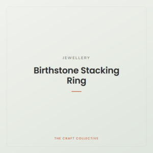 Birthstone Stacking Ring, Personalised