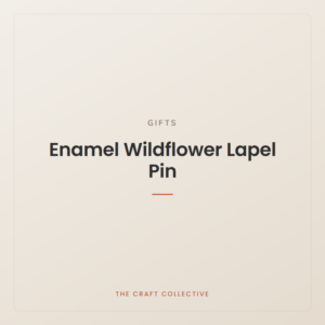 Enamel Wildflower Lapel Pin