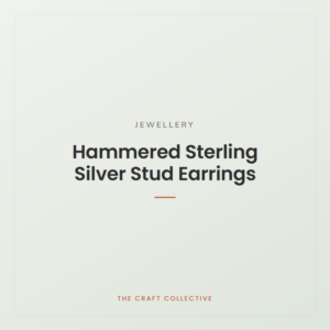 Hammered Sterling Silver Stud Earrings