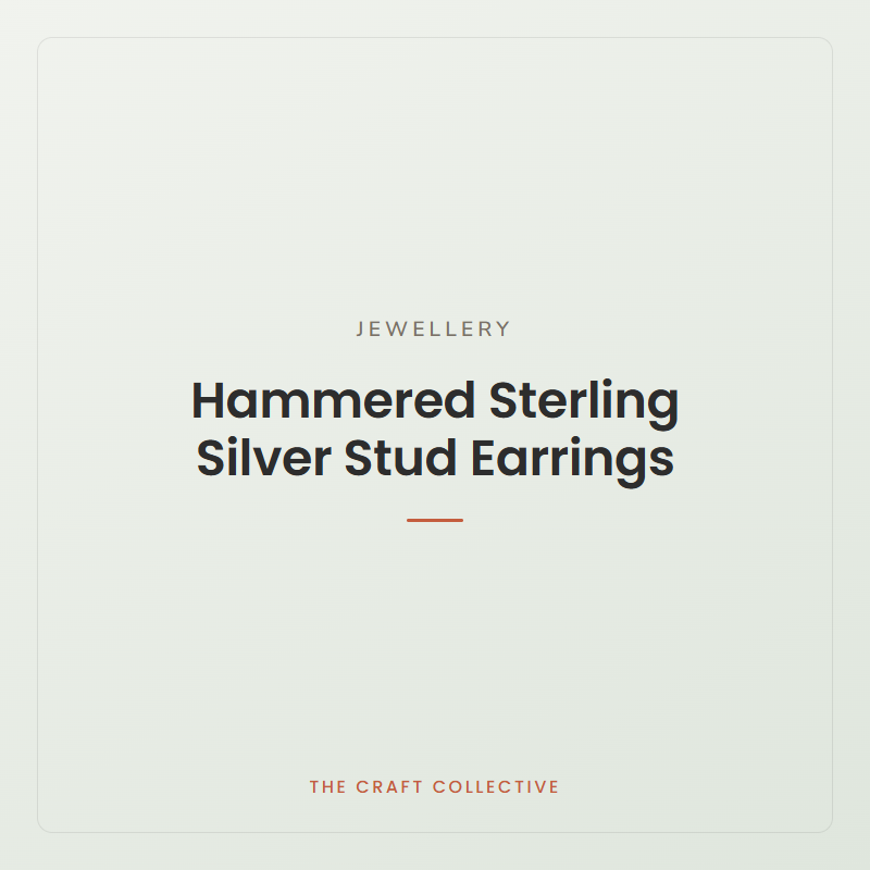 hammered-sterling-silver-stud-earrings